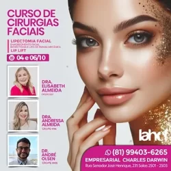 O Instituto Almeida de Harmonização Orofacial oferece um curso avançado em Cirurgias Faciais, especializando-se em técnicas de harmonização facial e corporal.